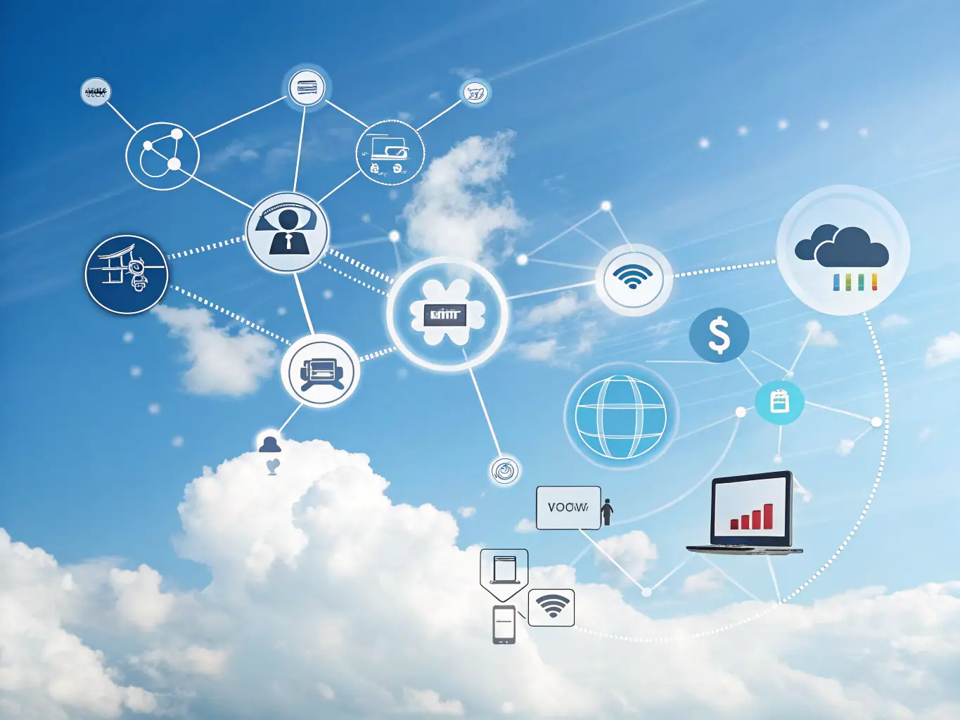 An illustration depicting the seamless integration of the VIGOROUSLY SMS platform with various business systems, such as CRM and marketing automation tools.